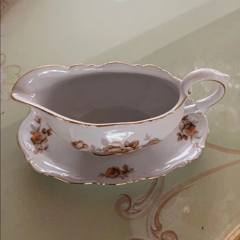 Antique Creamer Norway Rose by Mitterteich